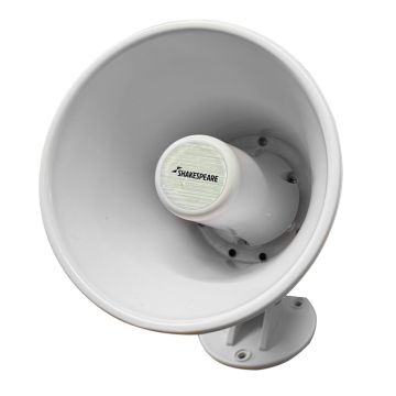 Shakespeare 15W 4-Ohm 5&quot; Loud Hailer Speaker w/Bracket &amp; Talkback - White