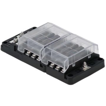 Egis RT Fuse Block 12 Position w/Ground &amp; LED Indication