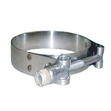 Trident Marine 316 Stainless Steel T-Bolt Clamp 3/4&quot; Band - Range 8.25&quot; to 8.69&quot;