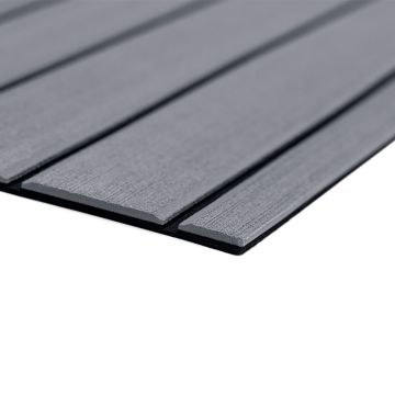 SeaDek 40&quot; x 80&quot; 6mm Teak Full Sheet - Brushed Texture - Storm Grey/Black (1016mm x 2032mm x 6mm)