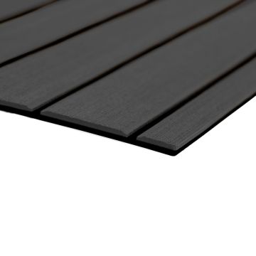 SeaDek 40&quot; x 80&quot; 6mm Teak Full Sheet - Brushed Texture - Dark Grey/Black (1016mm x 2032mm x 6mm)