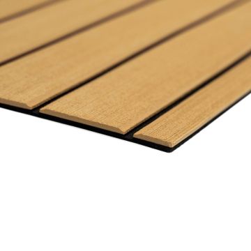 SeaDek 40&quot; x 80&quot; 6mm Teak Full Sheet - Brushed Texture - Camel/Black (1016mm x 2032mm x 6mm)