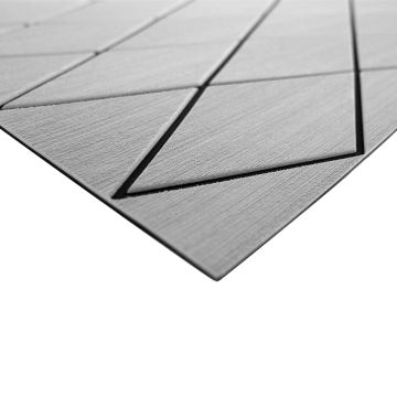 SeaDek 40&quot; x 80&quot; 6mm Two Color Diamond Full Sheet - Brushed Texture - Storm Grey/Black (1016mm x 2032mm x 6mm)