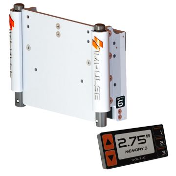 IMPULSE 6&quot; Set Back Electric Jack Plate w/Smart Control - White Cerakote