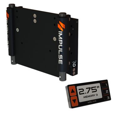 IMPULSE XL 6&quot; Set Back Electric Jack Plate w/Smart Control - Black Anodized