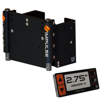 IMPULSE XL 12&quot; Set Back Electric Jack Plate w/Smart Control - Black Anodized