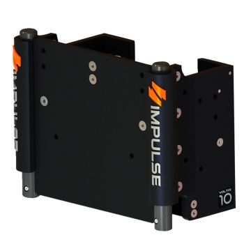 IMPULSE 10&quot; Set Back Electric Jack Plate w/Standard Control - Black Anodize
