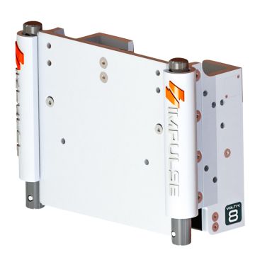 IMPULSE XL 8&quot; Set Back Electric Jack Plate w/Standard Control - White Cerakote