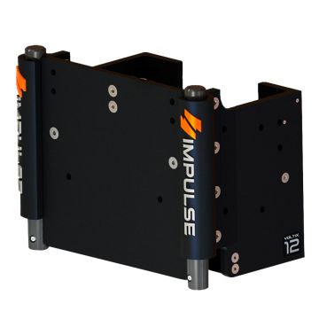IMPULSE XL 12&quot; Set Back Electric Jack Plate w/Standard Control - Black Anodize