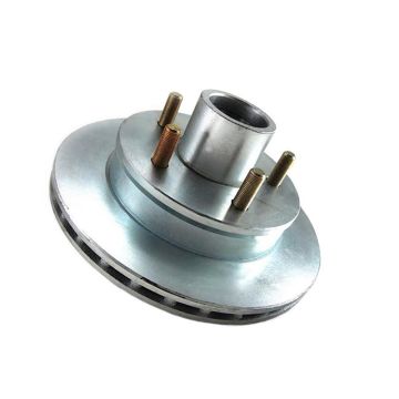 Load Rite Rotor Complete Kit Vented 9.75&quot; Integral, No Grease 5 Stud Dacromet Finish Knott