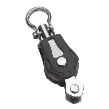 Barton Marine Size 0 20mm Plain Bearing Pulley Block Single Swivel &amp; Becket
