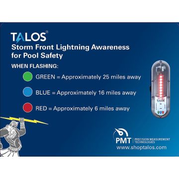 TALOS Standard Lightning Detector w/18&quot;x24&quot; Safety Information Sign