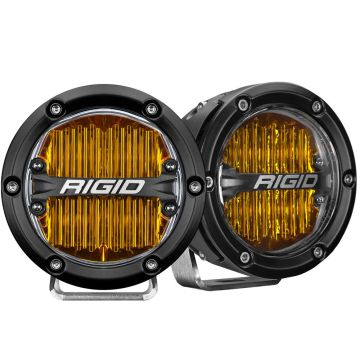 RIGID Industries 360-Series 4&quot; LED SAE Fog Beam - Yellow - Set of 2