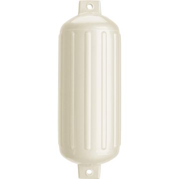 Polyform G-6 Twin Eye Fender 11&quot; x 30&quot; - Metallic White
