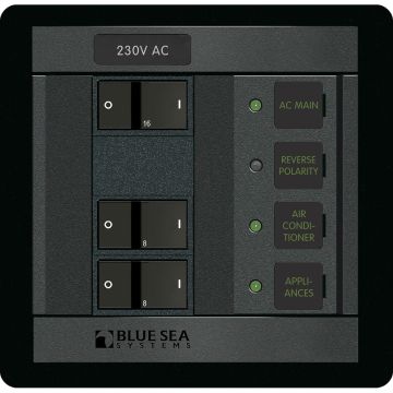 Blue Sea 230 Volt AC Main + 2 Positions