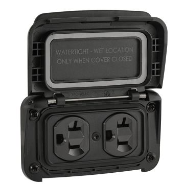 Scanstrut Ventura Series Dual AC Outlet - 125V - 20A