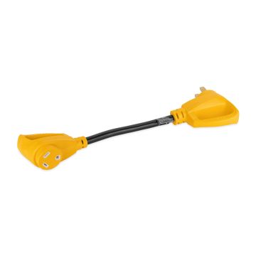 Camco Power Grip 18&quot; Dogbone Adapter - 50 Amp Male/30 Amp Female