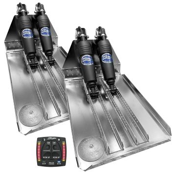 Bennett Marine BOLT 14x20 Dual Electric Trim Tab System w/One Box Indication Unit