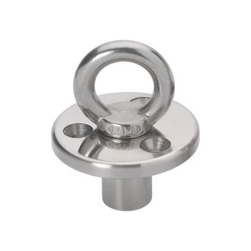 Barton Deck Plate w/Fixing &amp; Eye w/Blanking Plug - M8 Eye