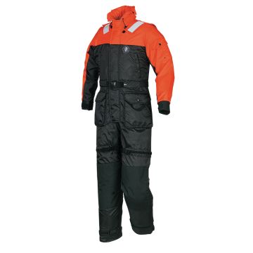 Mustang Deluxe Anti-Exposure Coverall &amp; Worksuit GS Version - Orange/Black - XXXL