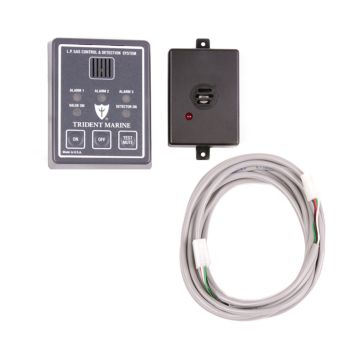 Trident Marine 12/24V Full Detection Panel w/Gas Detector &amp; 10' Quick Cable - Solenoid Not Included