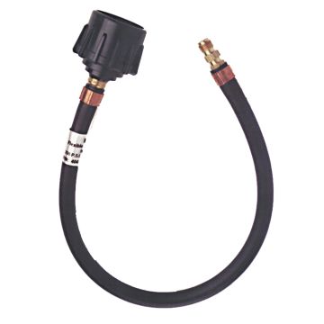Trident Marine 20&quot; Pigtail Hose Quick Connect w/1/4&quot; Male Inverted Flare Fitting