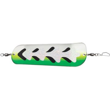Luhr-Jensen Money Roll Flasher - 11&quot; - Glow Biohazard