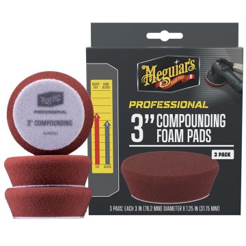 Meguiar's Professional 3&quot; Compound Foam Pads *3-Pack