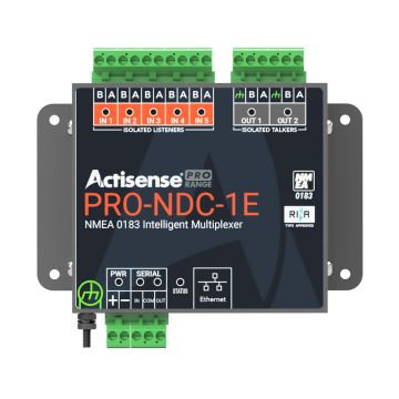 Actisense PRO NMEA 0183 Multiplexer - 5 Inputs &amp; 2 ISO-Drive Outputs, Ethernet &amp; Serial Connections