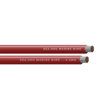 Sea-Dog 4 AWG Red Battery Cable - 100'