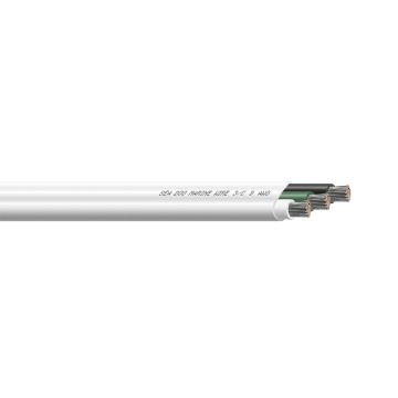 Sea-Dog 8/3 AWG Flat Triplex Wire - White/Green/Black - 50'
