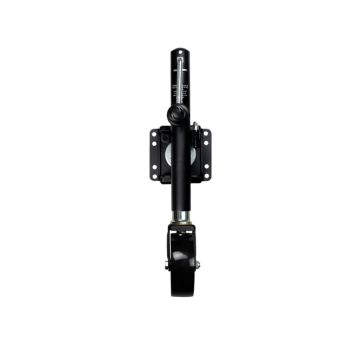 Powerwinch Select Series Jack - 1000lb, Weld-On, Single Wheel, Carbon Black