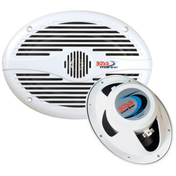 Boss Audio 6&quot;x 9&quot; MR690 Oval Speakers - White - 350W