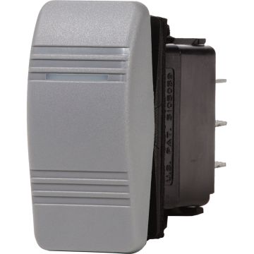 Blue Sea 8233 Water Resistant Contura III Switch - (ON)-OFF-ON - Grey