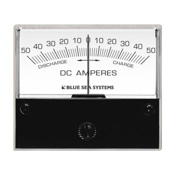 Blue Sea 8252 DC Zero Center Analog Ammeter - 2-3/4&quot; Face, 50-0-50 Amperes DC