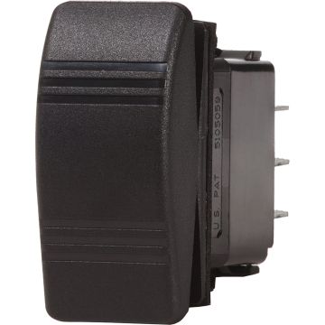 Blue Sea 8285 Water Resistant Contura III Switch - (ON)-OFF-(ON) - Black