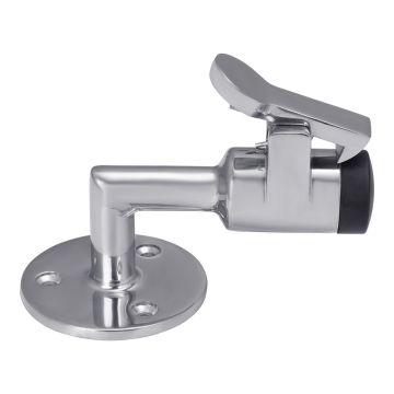 316 Stainless Steel Cushioned Door Holder, 2'' x 2-1/2''