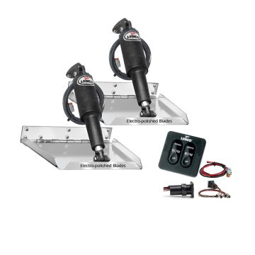 Lenco 18&quot; x 14&quot; Standard Performance Trim Tab Kit w/Standard Tactile Switch Kit 12V