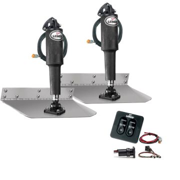 Lenco 9&quot; x 9&quot; Standard Trim Tab Kit w/Standard Tactile Switch Kit 12V