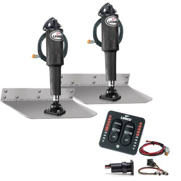 Lenco 9&quot; x 9&quot; Standard Trim Tab Kit w/LED Indicator Switch Kit 12V