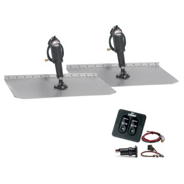 Lenco 12&quot;x12&quot; Standard Trim Tab Kit w/Standard Integrated Switch 12V