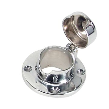 Whitecap Chain & Rope Deck Pipe Hinged 1-1/2&quot; Opening