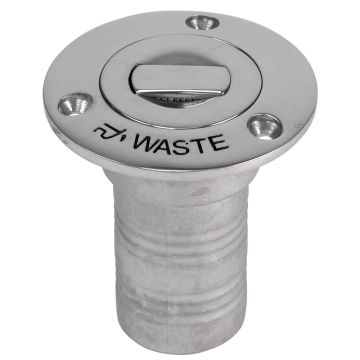 Whitecap Bluewater Push Up Deck Fill - 1-1/2&quot; Hose - Waste