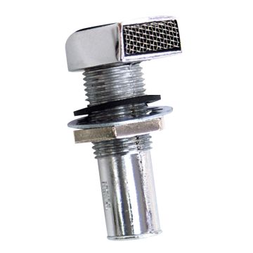 Whitecap Fuel Vent - Rectangular Head, Straight, 9/16&quot; Hose