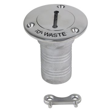 Whitecap Hose Deck Fill - 1-1/2&quot; Hose Waste