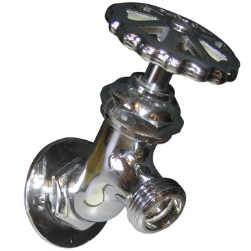 Whitecap CP Brass LG Sillcock 2-3/16&quot; Base 4&quot; Depth