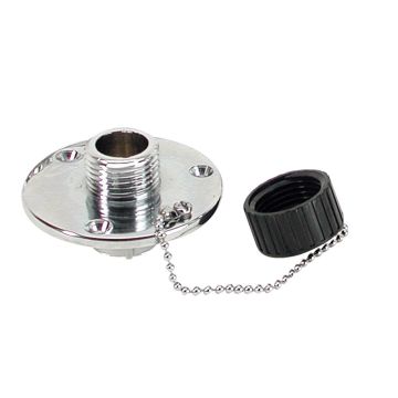 Whitecap C.P. Brass Outlet 2-3/4&quot; Base 1&quot; Depth