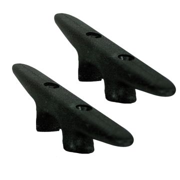 Whitecap Black Nylon Cleat 6&quot; Pair
