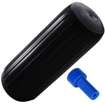 Polyform HTM-4 Fender 13.5&quot; x 34.8&quot; - Black w/Adapter