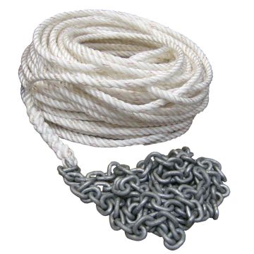 Powerwinch 300' of 1/2&quot; Rope 15' of 1/4&quot; HT Chain Rode